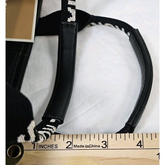 Nwt Michael Kors Crossbody Black pebbled leather Sm. Open Tote Snap Closure - Picture 13 of 13